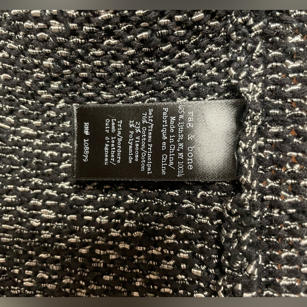 Rag And Bone Ladies Button Down Sweater Jacket Le… - image 7